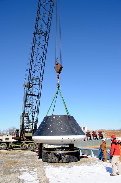 NASA image: Crew Module Water Landing Model Assessment 