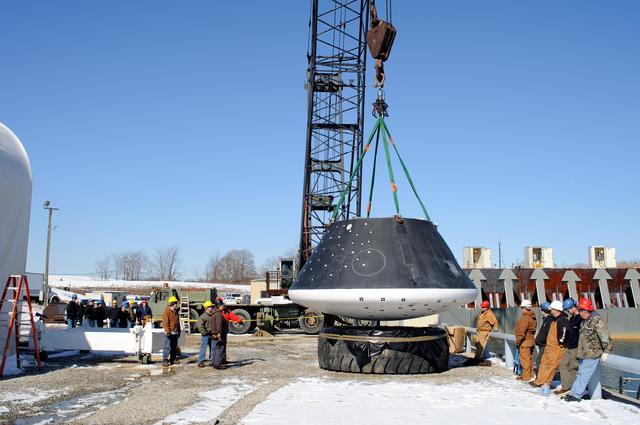 NASA image: Crew Module Water Landing Model Assessment 
