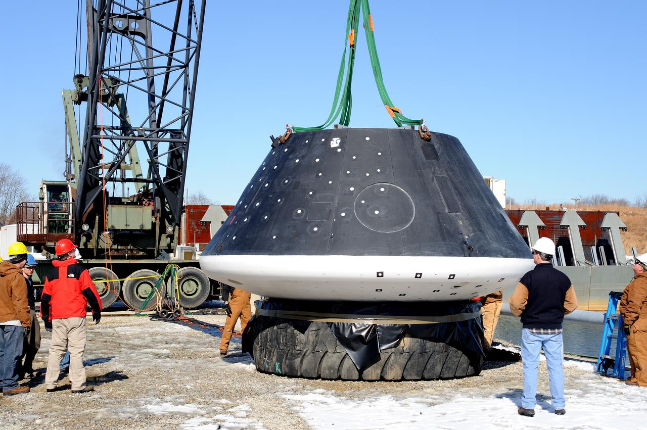 Crew Module Water Landing Model Assessment  (CMWLMA) Test site photos at Aberdeen Test Center  Aberdeen Maryland 