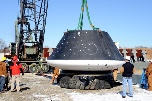 NASA image: Crew Module Water Landing Model Assessment 