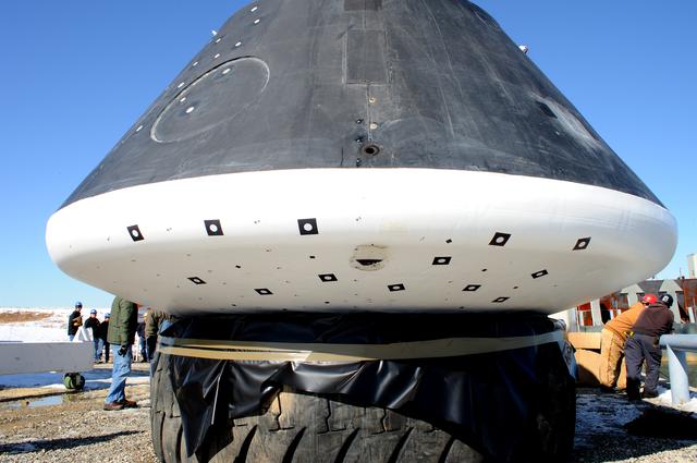 NASA image: Crew Module Water Landing Model Assessment 