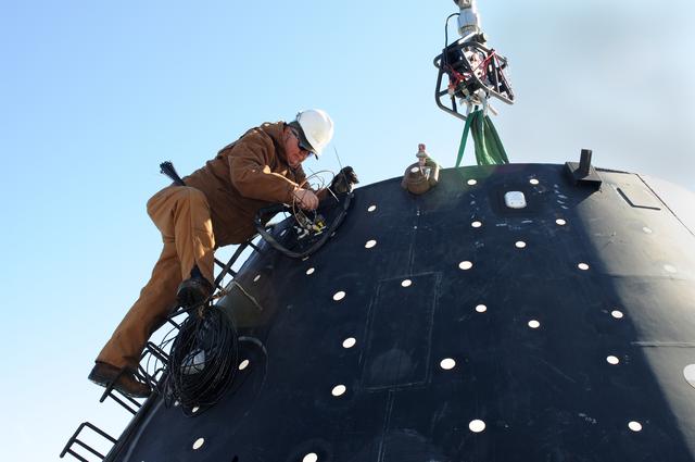 NASA image: Crew Module Water Landing Model Assessment 
