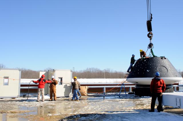 NASA image: Crew Module Water Landing Model Assessment 