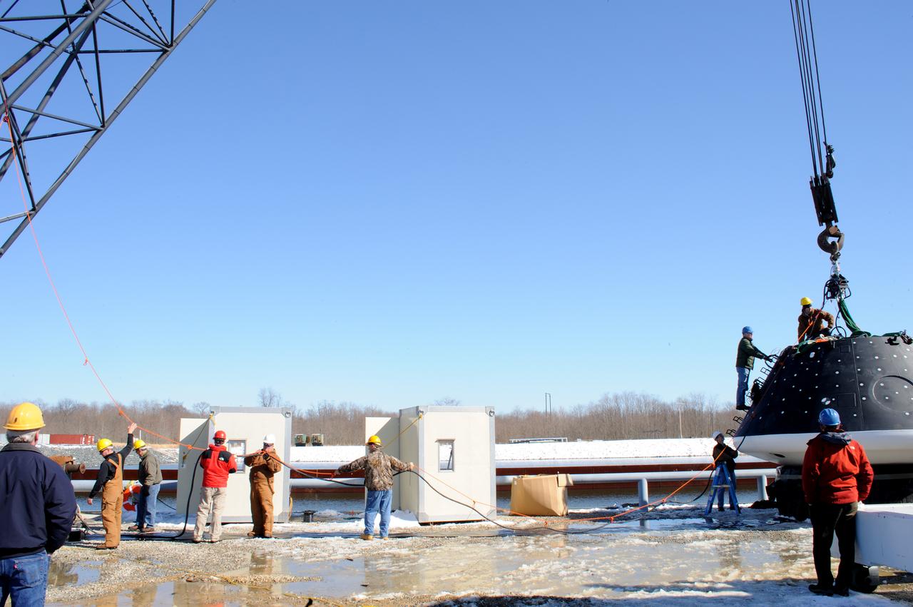 Crew Module Water Landing Model Assessment  (CMWLMA) Test site photos at Aberdeen Test Center  Aberdeen Maryland 