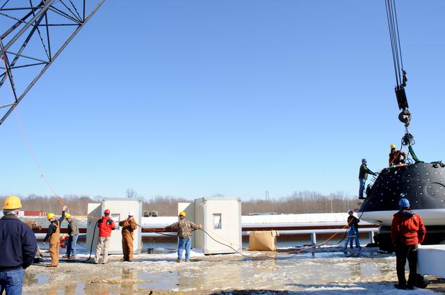 NASA image: Crew Module Water Landing Model Assessment 