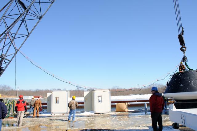 NASA image: Crew Module Water Landing Model Assessment 