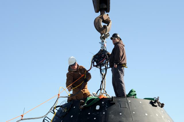 NASA image: Crew Module Water Landing Model Assessment 