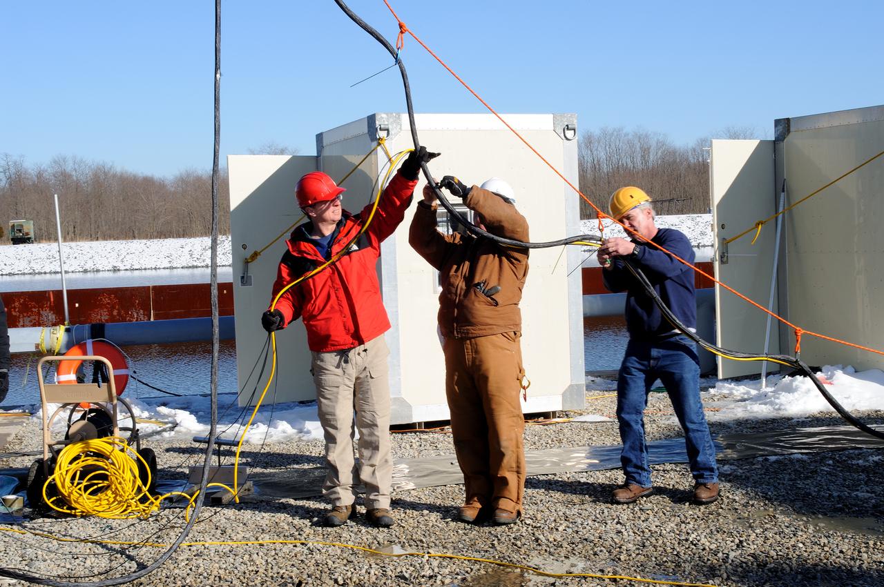 Crew Module Water Landing Model Assessment  (CMWLMA) Test site photos at Aberdeen Test Center  Aberdeen Maryland 