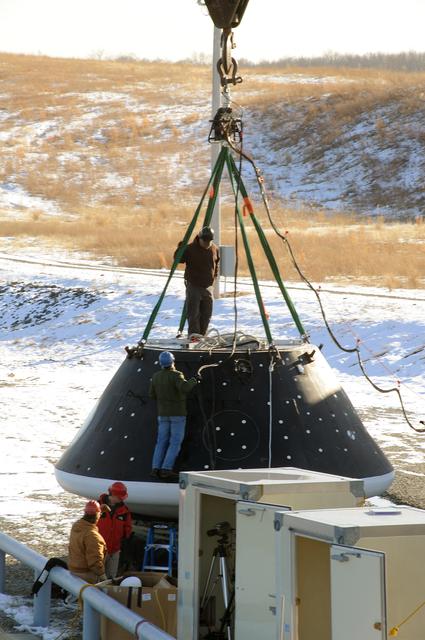 NASA image: Crew Module Water Landing Model Assessment 