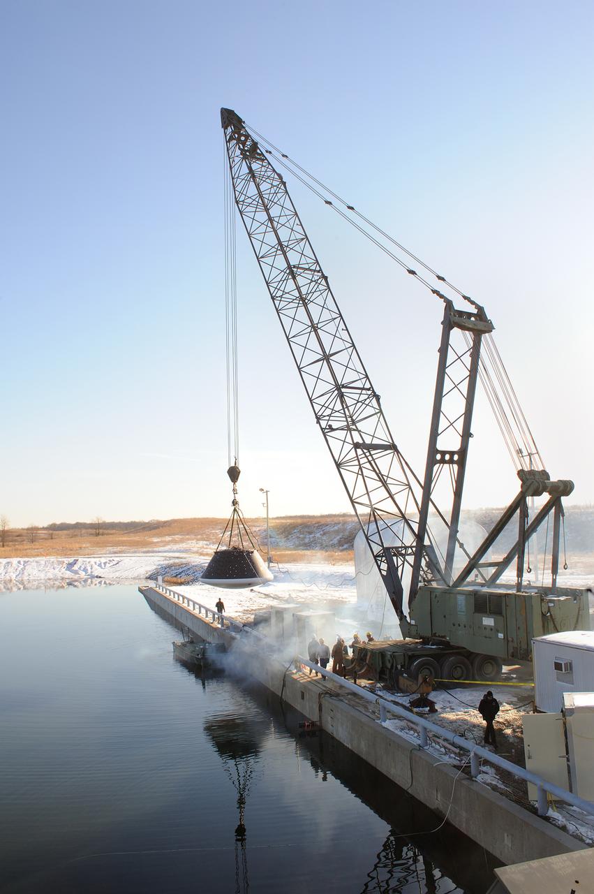 Crew Module Water Landing Model Assessment  (CMWLMA) Test site photos at Aberdeen Test Center  Aberdeen Maryland 