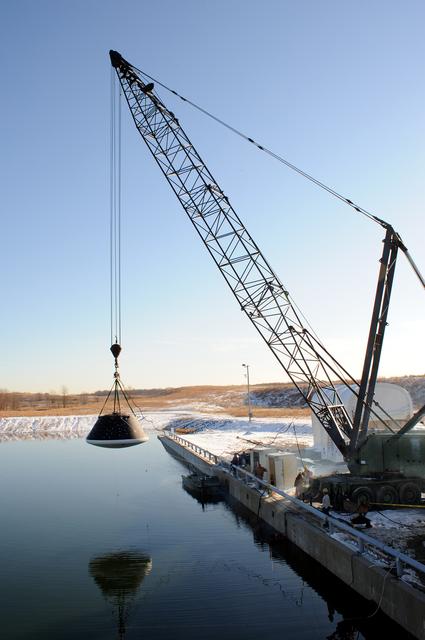 NASA image: Crew Module Water Landing Model Assessment 