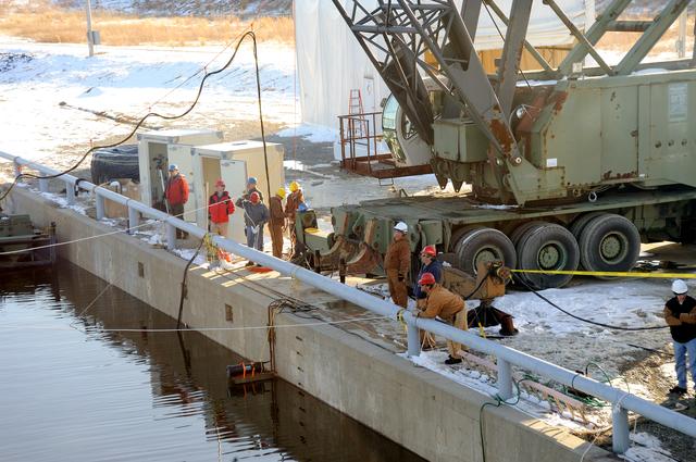 NASA image: Crew Module Water Landing Model Assessment 