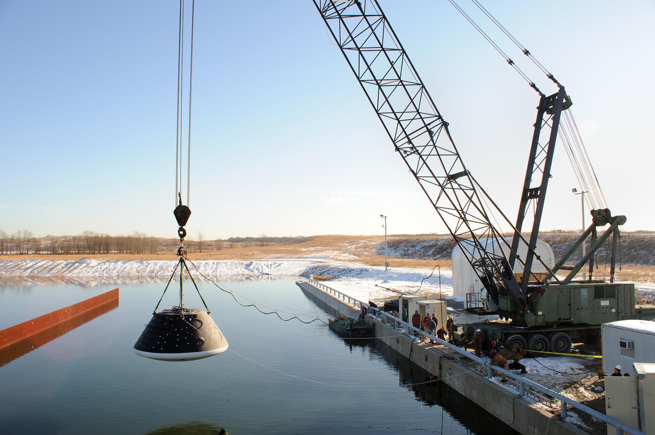 Crew Module Water Landing Model Assessment  (CMWLMA) Test site photos at Aberdeen Test Center  Aberdeen Maryland 