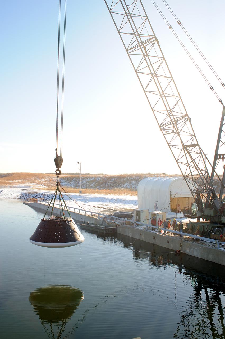 Crew Module Water Landing Model Assessment  (CMWLMA) Test site photos at Aberdeen Test Center  Aberdeen Maryland 