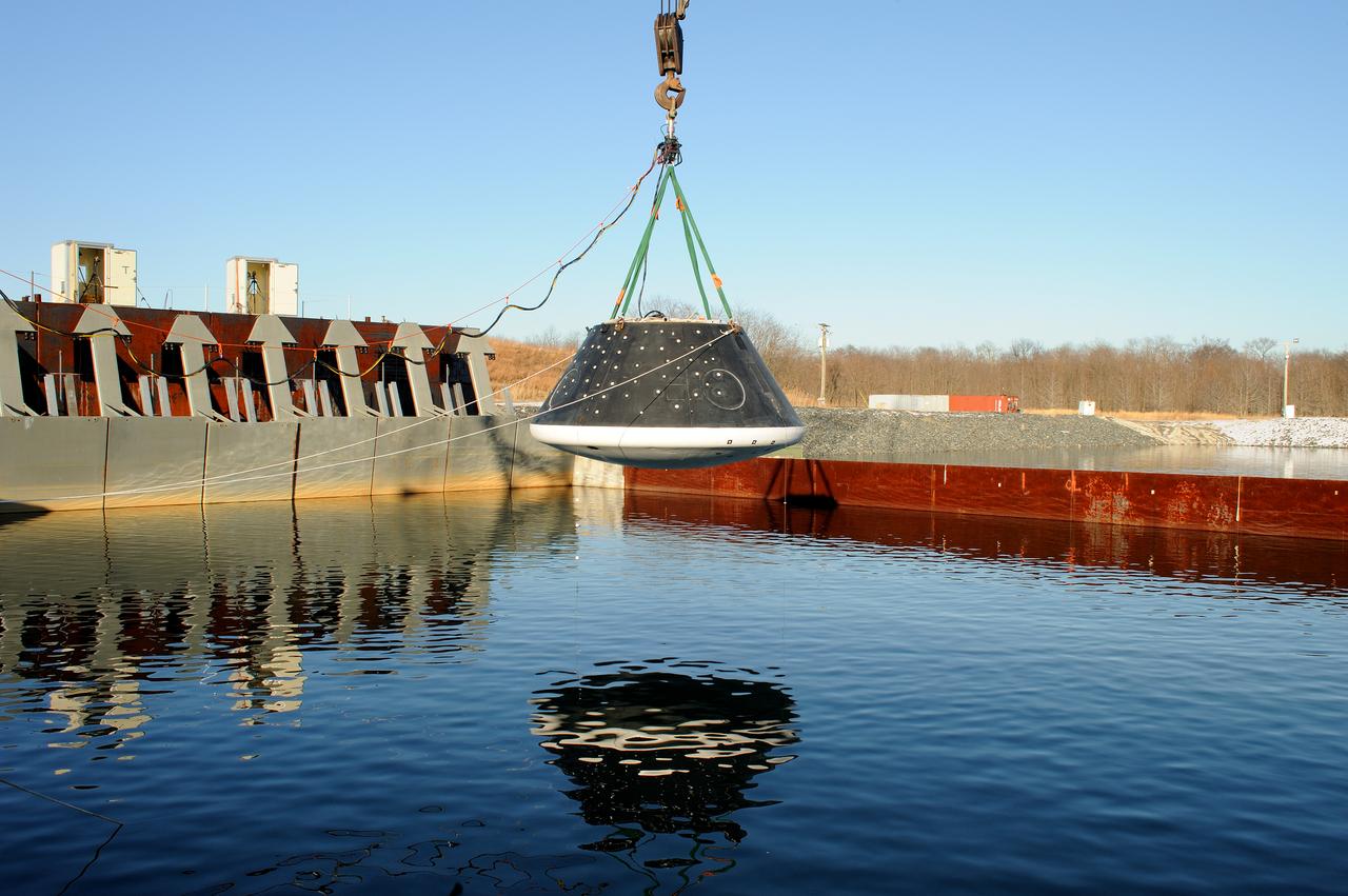 Crew Module Water Landing Model Assessment  (CMWLMA) Test site photos at Aberdeen Test Center  Aberdeen Maryland 