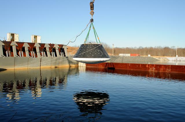 NASA image: Crew Module Water Landing Model Assessment 