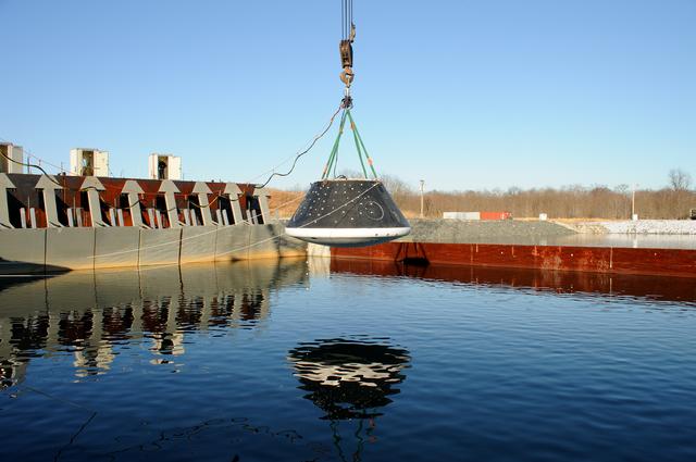 NASA image: Crew Module Water Landing Model Assessment 