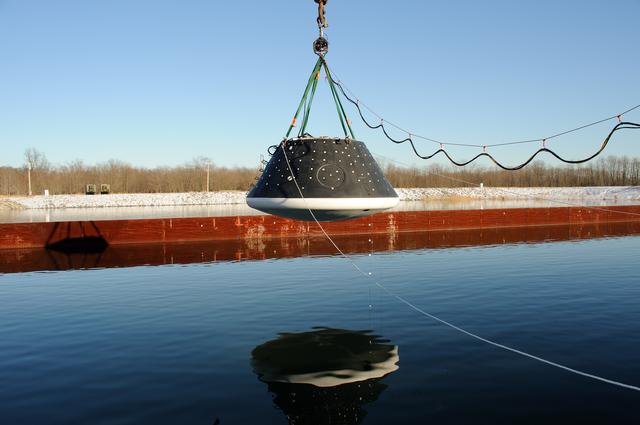 NASA image: Crew Module Water Landing Model Assessment 