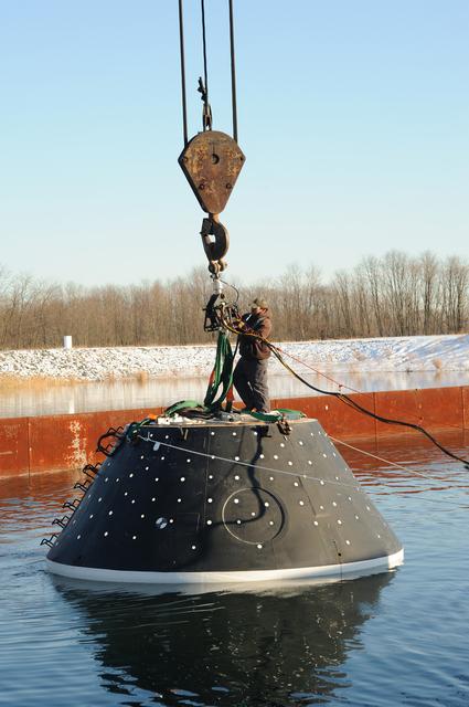 NASA image: Crew Module Water Landing Model Assessment 