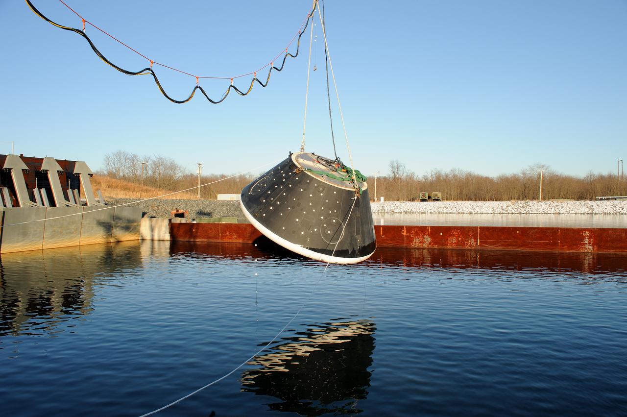 Crew Module Water Landing Model Assessment  (CMWLMA) Test site photos at Aberdeen Test Center  Aberdeen Maryland 