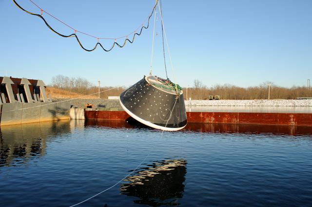 NASA image: Crew Module Water Landing Model Assessment 