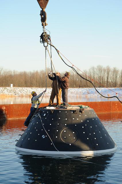 NASA image: Crew Module Water Landing Model Assessment 