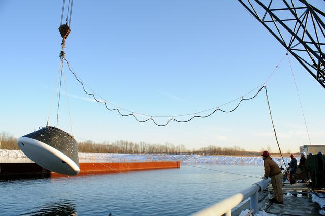 NASA image: Crew Module Water Landing Model Assessment 