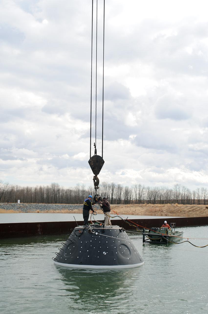 Crew Module Water Landing Model Assent  Test site photos at Aberdeen Test Center (Aberdeen, MD)