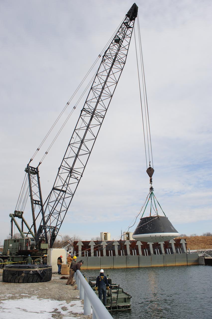 Crew Module Water Landing Model Assent  Test site photos at Aberdeen Test Center (Aberdeen, MD)