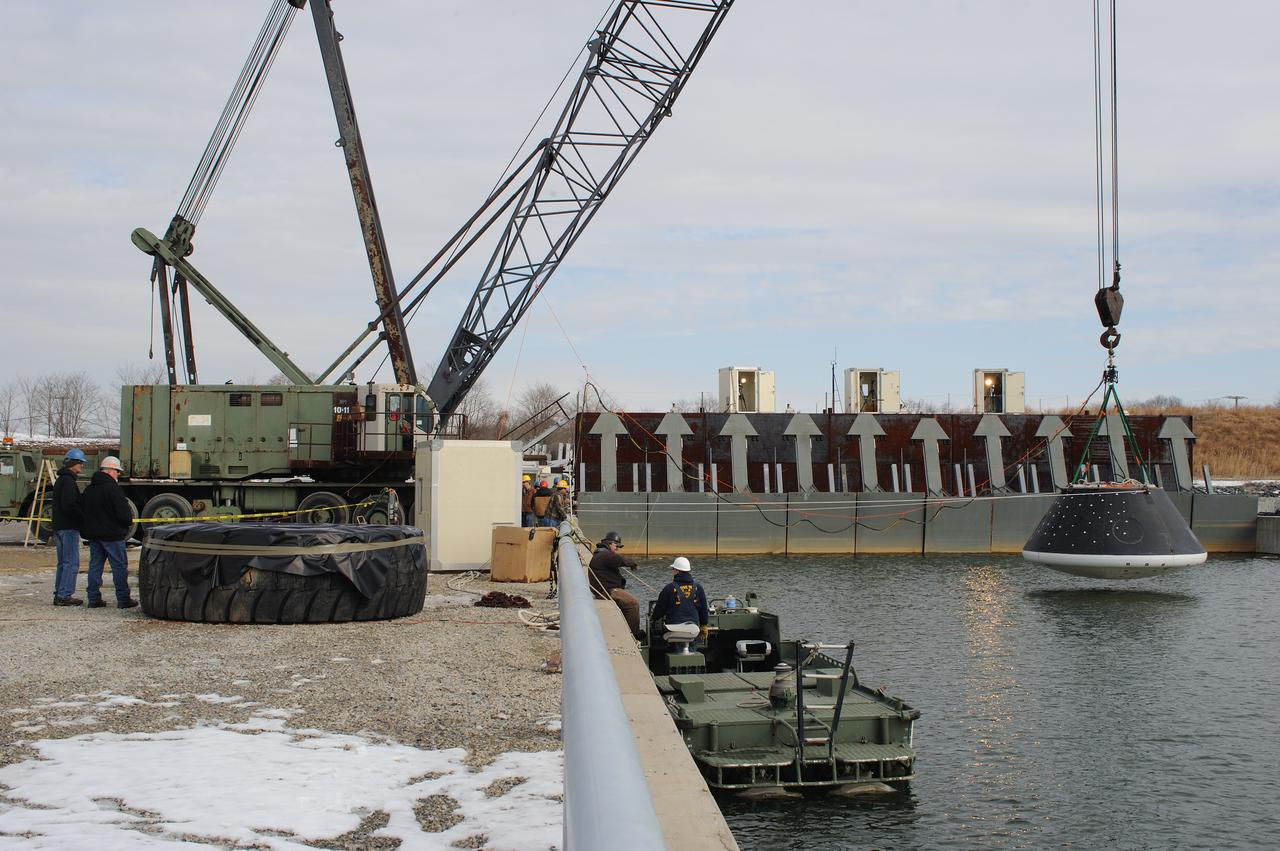 Crew Module Water Landing Model Assent  Test site photos at Aberdeen Test Center (Aberdeen, MD)