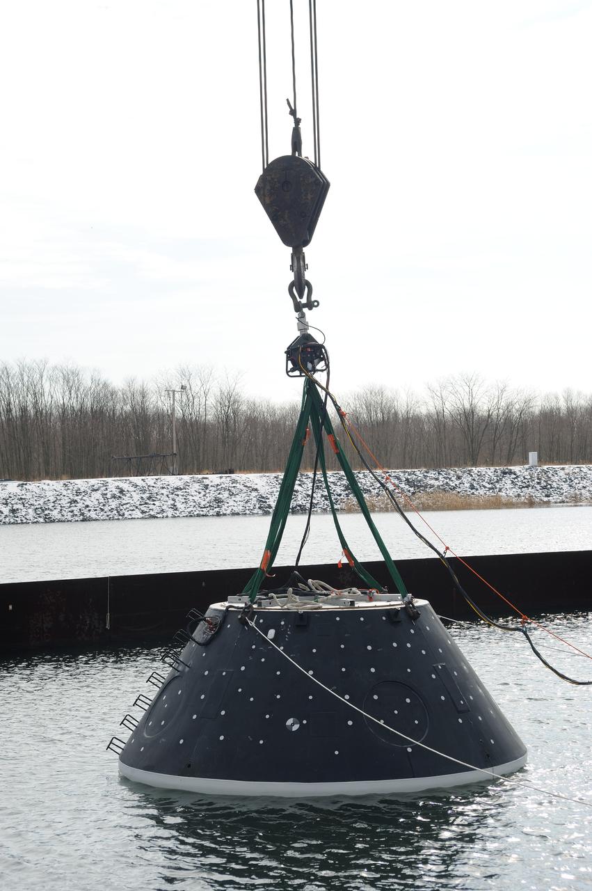 Crew Module Water Landing Model Assent  Test site photos at Aberdeen Test Center (Aberdeen, MD)