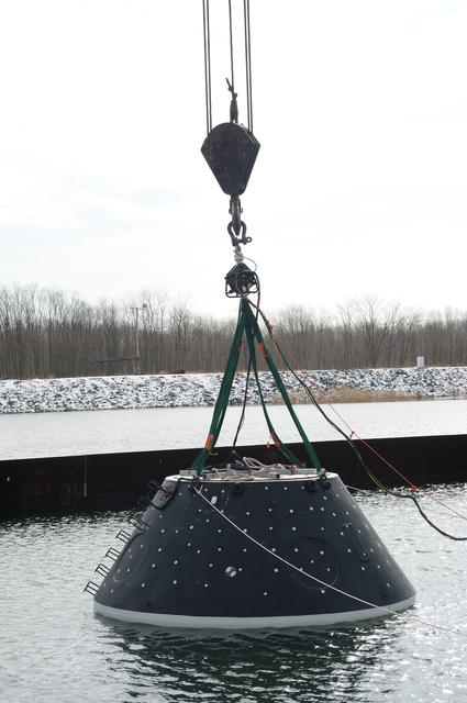 NASA image: Crew Module Water Landing Model Assent (CMWLMA)