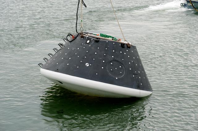 NASA image: Crew Module Water Landing Model Assent (CMWLMA)