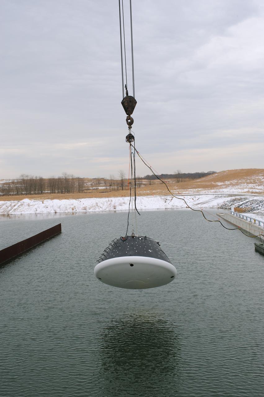 Crew Module Water Landing Model Assent  Test site photos at Aberdeen Test Center (Aberdeen, MD)