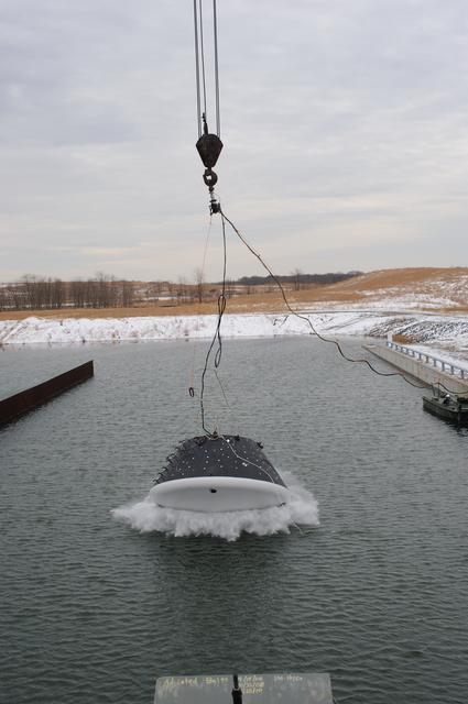 NASA image: Crew Module Water Landing Model Assent (CMWLMA)