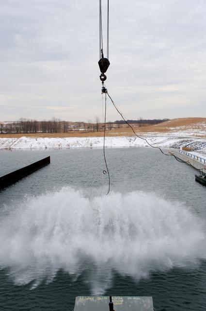 NASA image: Crew Module Water Landing Model Assent (CMWLMA)