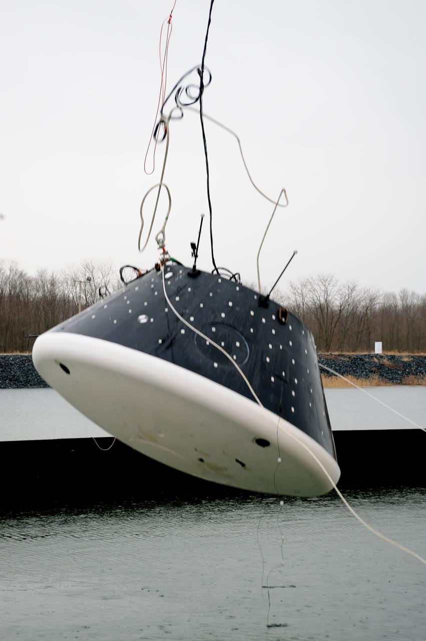 Crew Model Water Landing Module Assessment  Photographs taken at Aberdeen Test Facility  Aberdeen MD. 