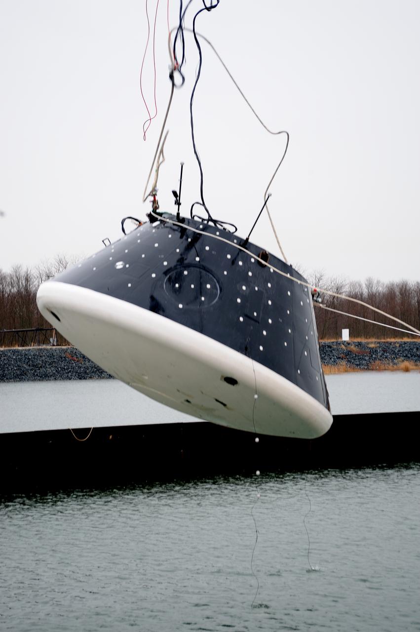 Crew Model Water Landing Module Assessment  Photographs taken at Aberdeen Test Facility  Aberdeen MD. 