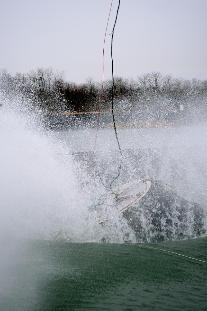 Crew Model Water Landing Module Assessment  Photographs taken at Aberdeen Test Facility  Aberdeen MD. 