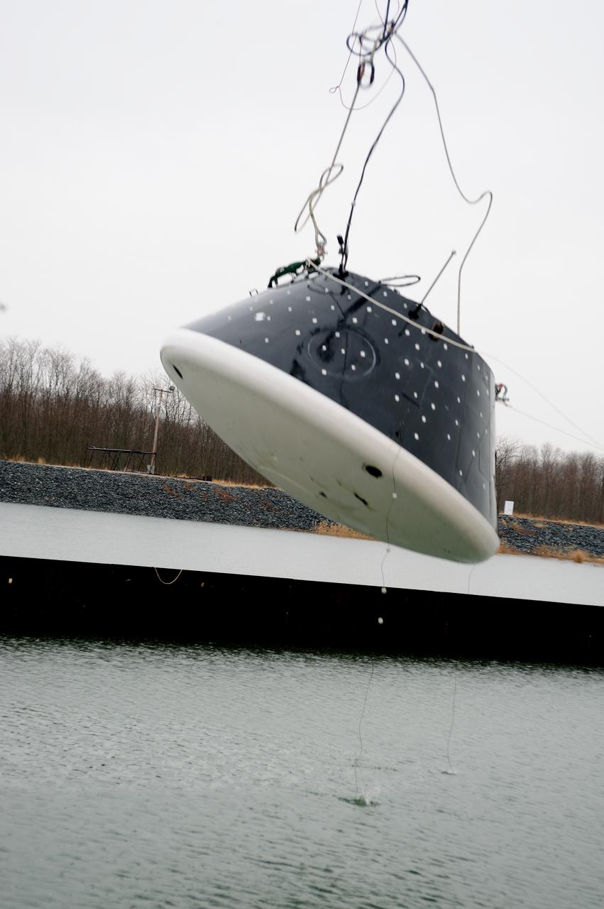 Crew Model Water Landing Module Assessment  Photographs taken at Aberdeen Test Facility  Aberdeen MD. 