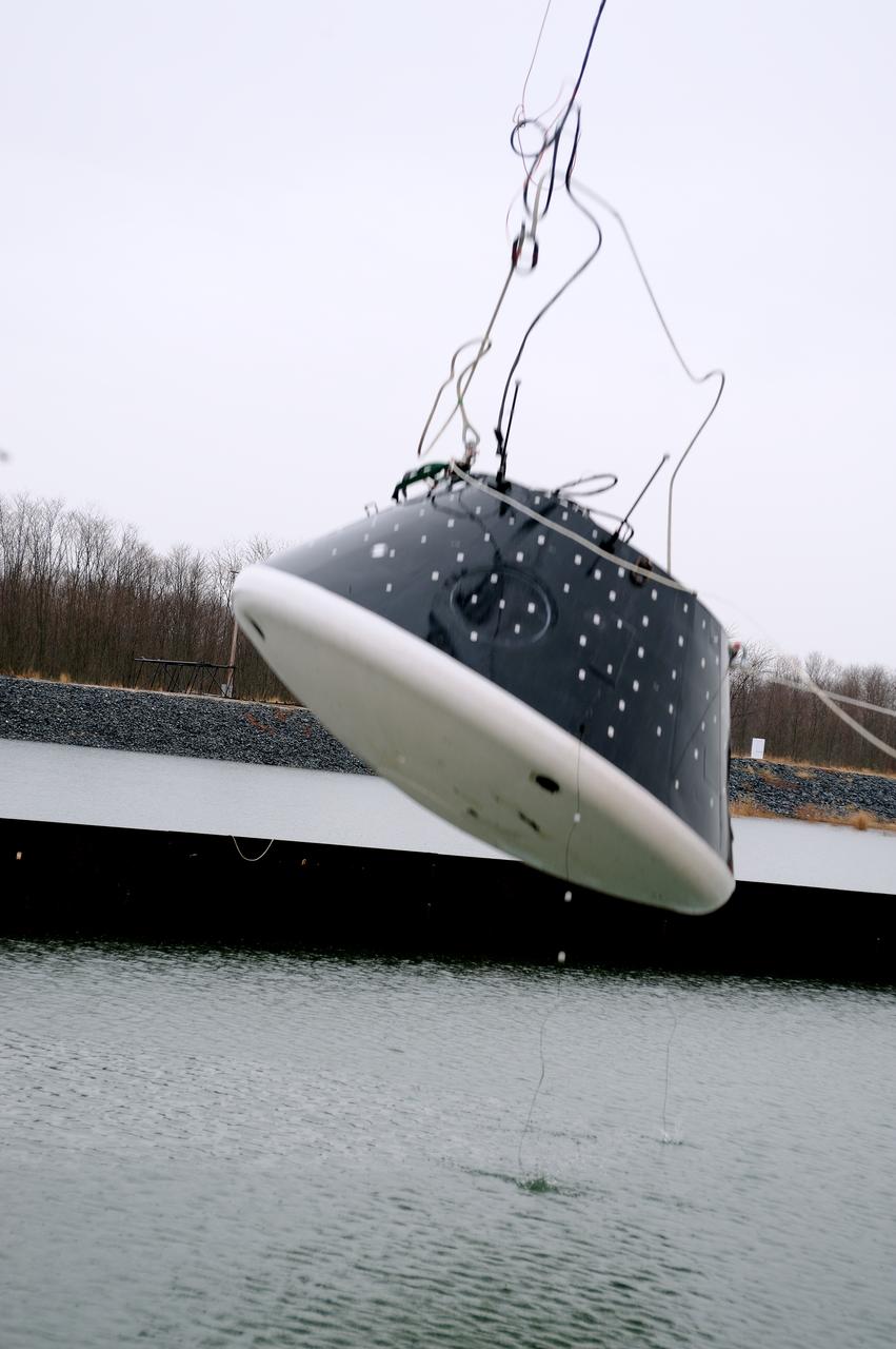 Crew Model Water Landing Module Assessment  Photographs taken at Aberdeen Test Facility  Aberdeen MD. 