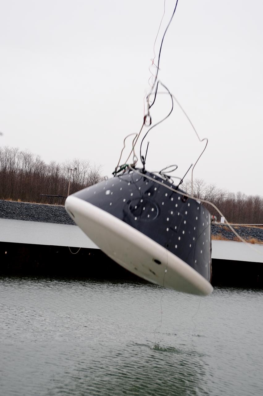 Crew Model Water Landing Module Assessment  Photographs taken at Aberdeen Test Facility  Aberdeen MD. 