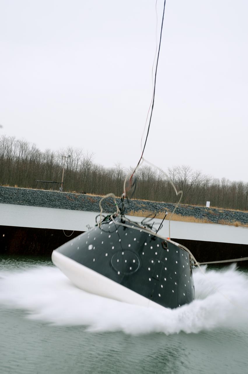Crew Model Water Landing Module Assessment  Photographs taken at Aberdeen Test Facility  Aberdeen MD. 