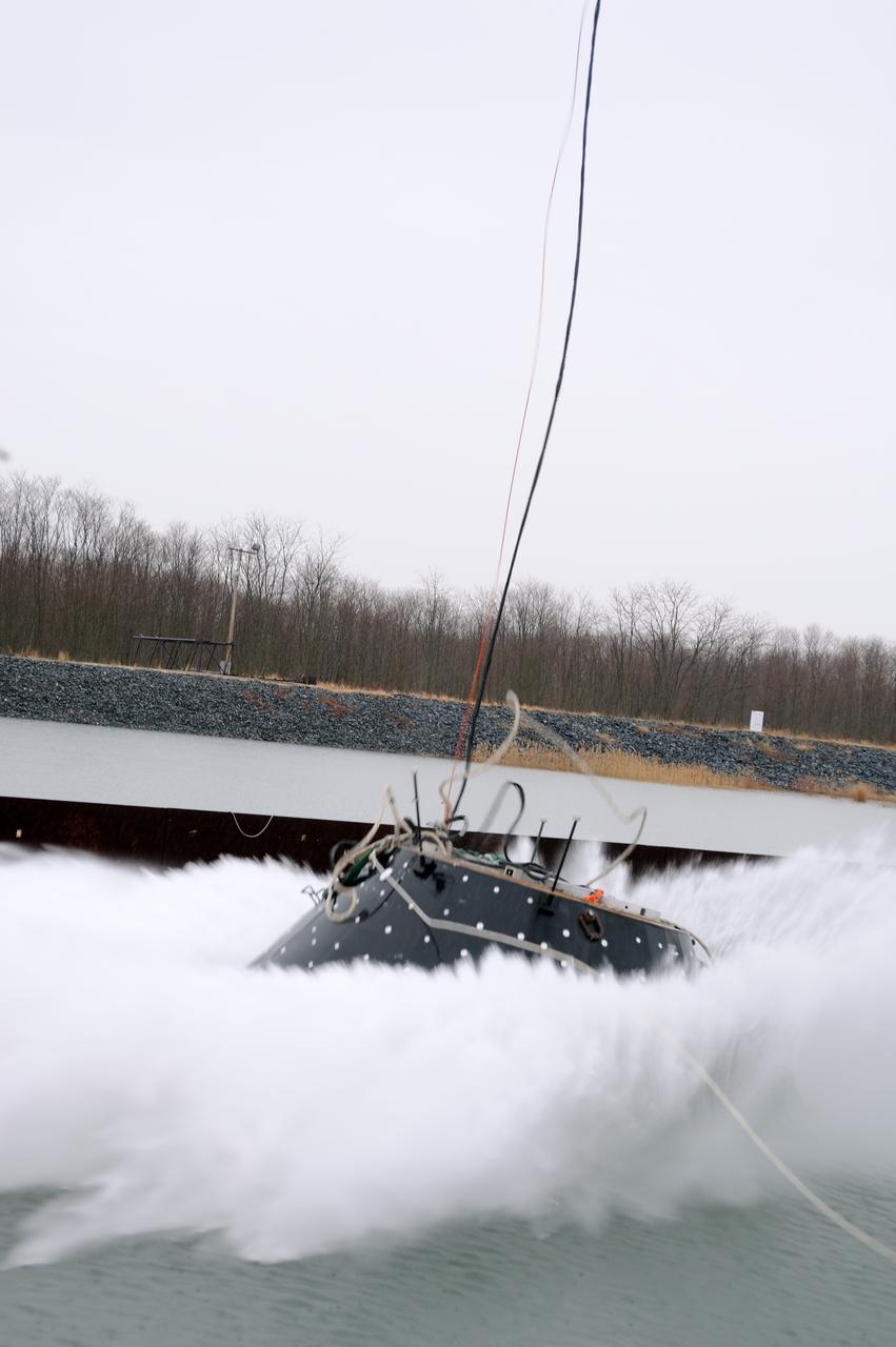 Crew Model Water Landing Module Assessment  Photographs taken at Aberdeen Test Facility  Aberdeen MD. 