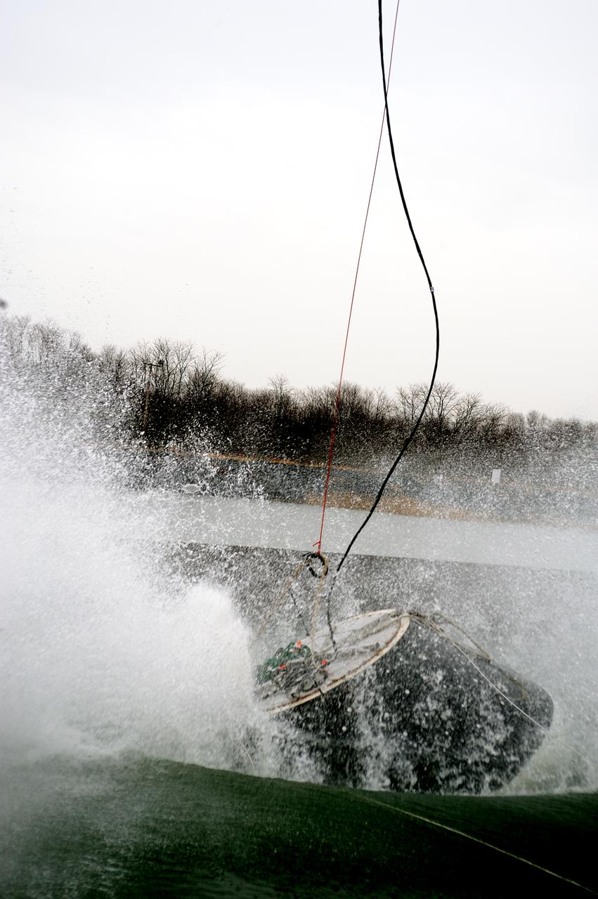 Crew Model Water Landing Module Assessment  Photographs taken at Aberdeen Test Facility  Aberdeen MD. 