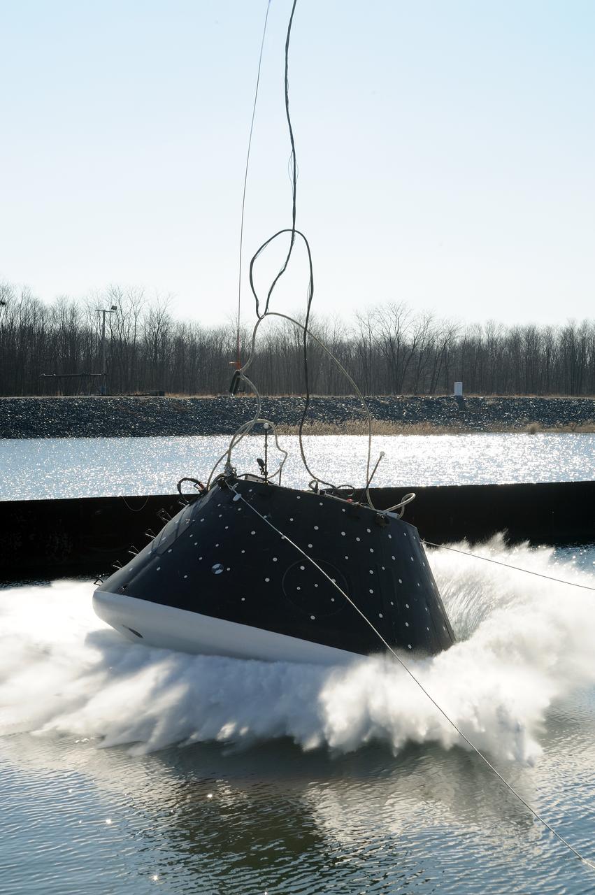 Crew Model Water Landing Module Assessment  Photographs taken at Aberdeen Test Facility  Aberdeen MD. 