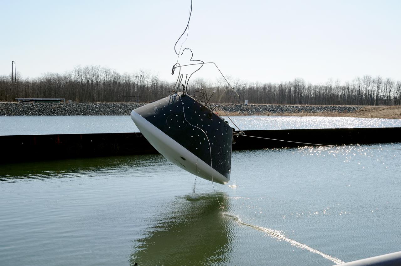 Crew Model Water Landing Module Assessment  Photographs taken at Aberdeen Test Facility  Aberdeen MD. 