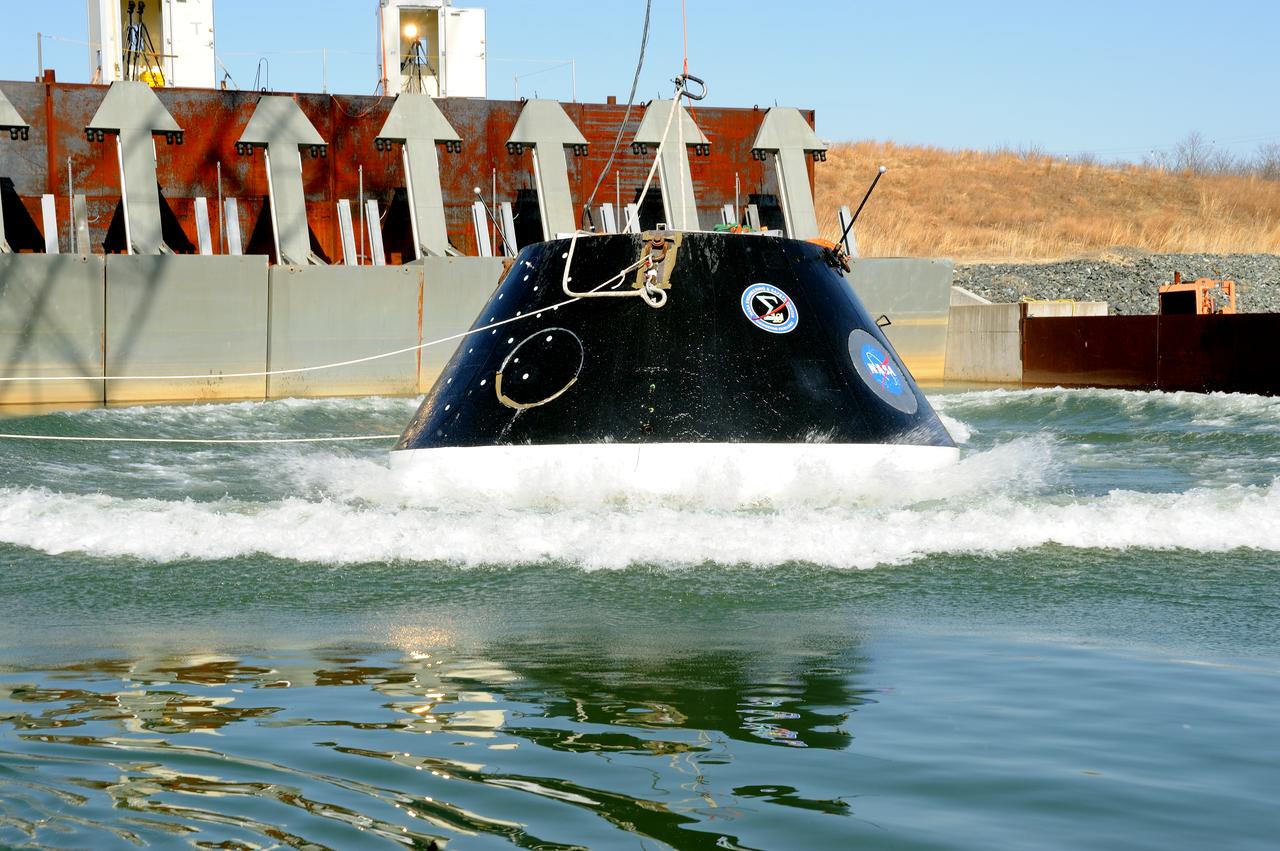 Crew Model Water Landing Module Assessment  Photographs taken at Aberdeen Test Facility  Aberdeen MD. 