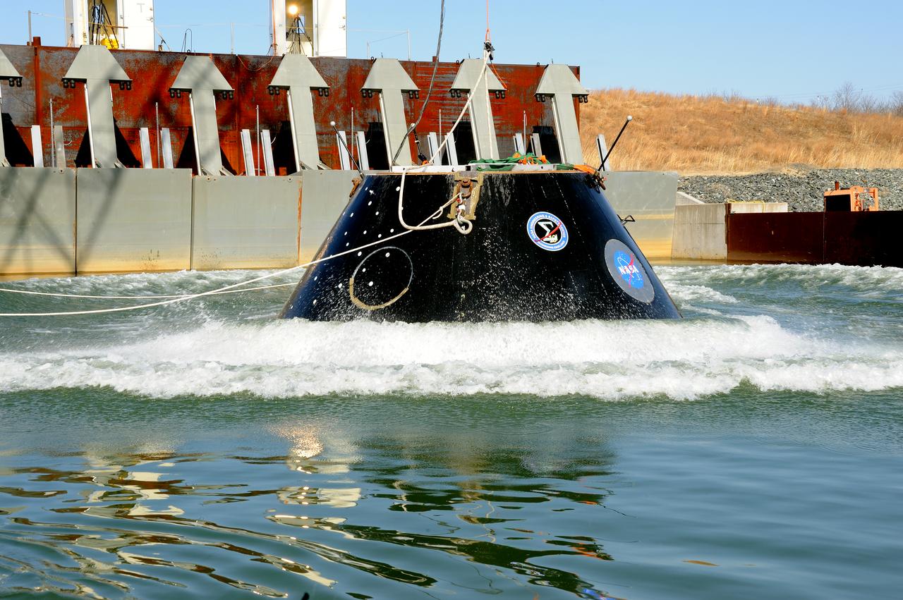 Crew Model Water Landing Module Assessment  Photographs taken at Aberdeen Test Facility  Aberdeen MD. 