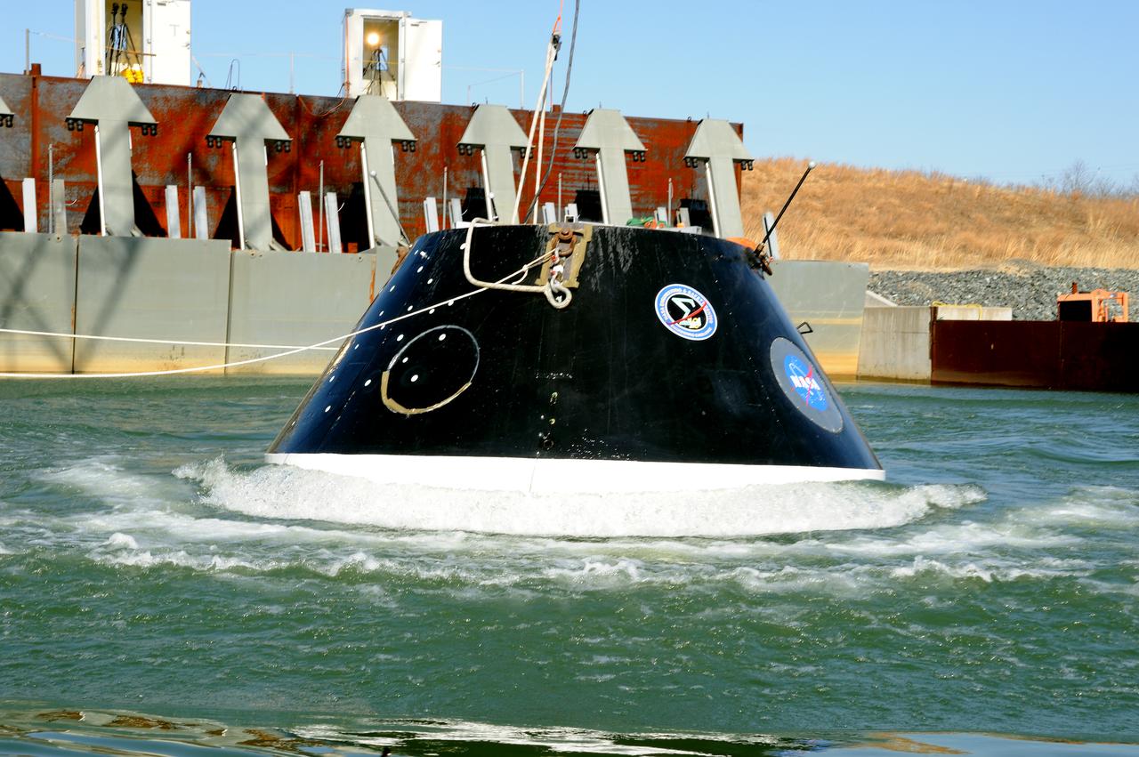 Crew Model Water Landing Module Assessment  Photographs taken at Aberdeen Test Facility  Aberdeen MD. 